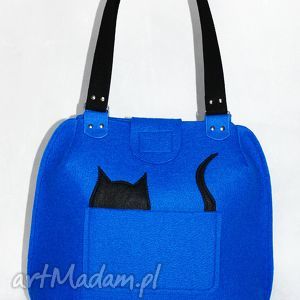 handmade na ramię blue & cat