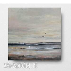 morze - obraz akrylowy formatu 40/40 cm płótno, kwadrat