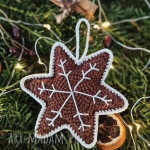 upominek świąteczny gwiazdka pierniczek - ozdoba choinkowa