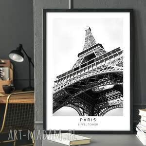 plakaty plakat czarno biały - paryż wieża eiffla 40x50 cm (8 - 2 0014)
