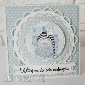 handmade scrapbooking kartki kartka z okazji narodzin dziecka