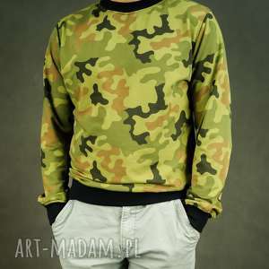 ręcznie zrobione bluzy bluza dresowa moro męska camouflage