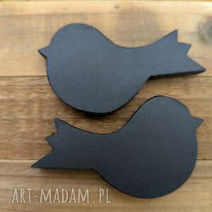 Magnesy ptaszki 2 szt, drewniany, magnes ptaszek