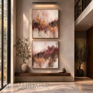 Obraz na antresolę, abstrakcja strukturalna XXL, ręcznie malowany