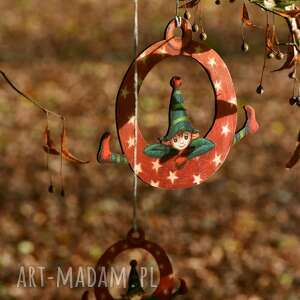 dekoracje świąteczne mały elf iv - zawieszka na choinkę dekoracja choinkowa