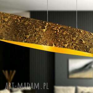 soleil - artystyczna lampa sufitowa do loftu złota dekoracja nowoczesny salon