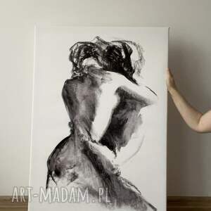 lovers - 100x70, obrazy nad łóżko salonu, sypialni duży