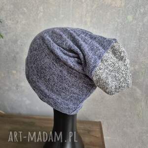 czapka niebieska szara na podszewce rozmiar uniwersalny box z1 czap fo, dam, et