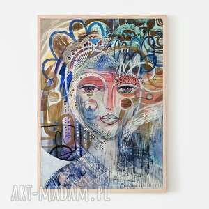 plakat A2 - arabela, wydruk, portret, twarz, kobieta, obraz