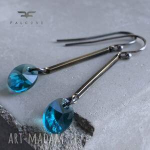 Kolczyki Sea Shades ze srebra i kryształów Swarovski