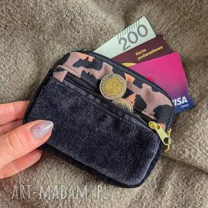 portfelik w panterkę, upcykling