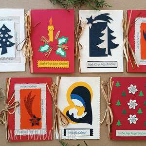 świąteczne kartki, pocztówki, choinka, święta
