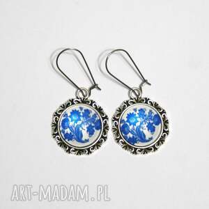 Prezent Kafelki, kwiaty wiszące, kolczyki, szklane