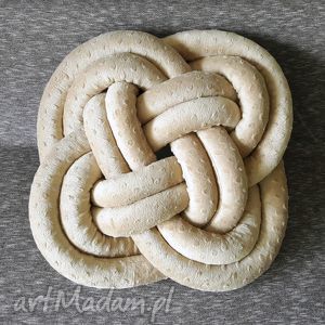 handmade poduszki poduszka celtycka kremowa / celtic pillow creamy