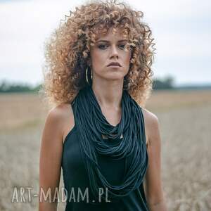 naszyjnik dzianinowy szal, szalik, apaszka