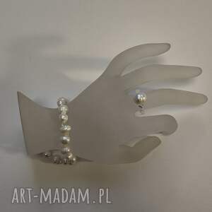 Prezent Biżuteria, kamienie, natura, bransoleta, perla