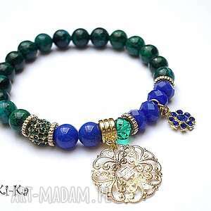 handmade kolekcja rich - emerald and sapphire