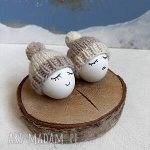 Urocze czapeczki na jajka - zestaw 2 szt. Dekoracje wielkanocne