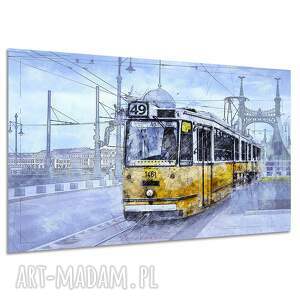 Obraz na płótnie Tramwaj w Budapeszcie 120x80 cm
