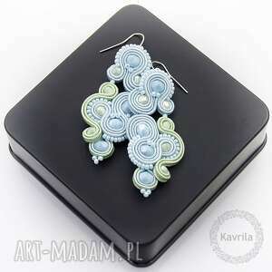 kolczyki soutache pastel blue - Kavrila