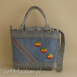 handmade na ramię torebka filcowa "reggae"