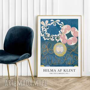 plakat hilma af klint - the ten largest no 1 format 30x40 cm