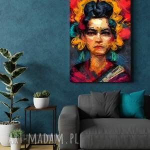 portret kobiety meksykanka - wydruk na płótnie 50x70 cm B2 obraz kobieta