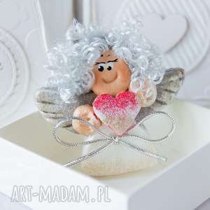 aniołek stróż z kartką w mini - mrufru akcesoria scrapbooking