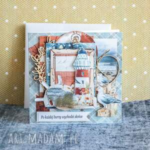Kartka „Po każdej burzy wychodzi słońce” handmade