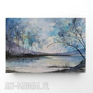 pejzaż - akwarela formatu a5