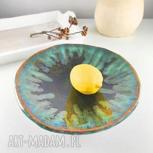 Prezent Zielona patera, miska na owoce