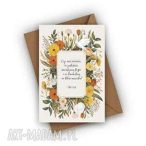 kartka na bierzmowanie z cytatem