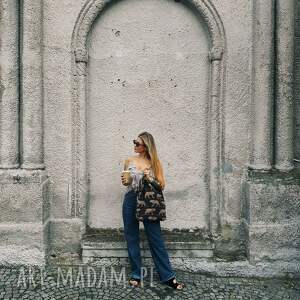 Torba Mr. M Pantera - uszy skóra naturalna, shopper bag, panterka