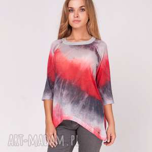 sweterek cieniowany bluzka, damska letnia, kolorowa