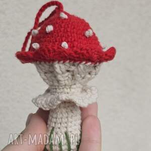 Muchomorek handmade - brelok, zawieszka i ozdoba