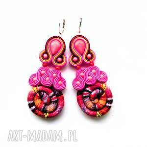 Pink Masai kolczyki sutasz, kolorowe