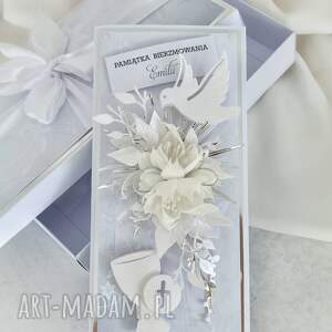 kartka w pudełku, bierzmowanie prezent