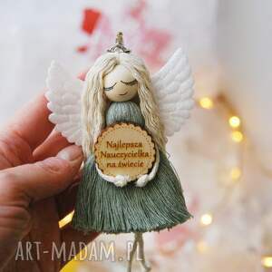 breloczek dla nauczycielki dzień nauczyciela szkoły anioł stróż brelok