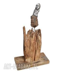 rzeźba dekoracja ze starego drewna abstrakcja postać figurka /8/