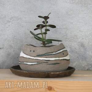 dekoracje doniczka ceramiczna