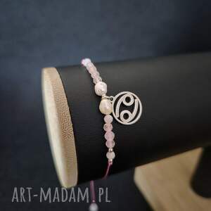 Prezent Bransoletka Zodiakalna Rak - wersja ze srebrem