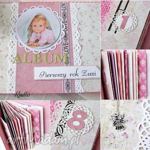 ręcznie robione scrapbooking albumy album dla dziewczynki