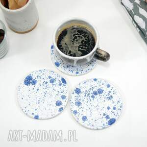 3 ceramiczne podkładki na stół - lód pod filiżankę kubek