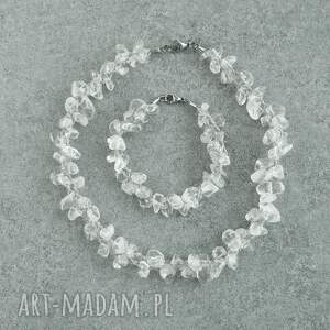 Prezent komplet biżuterii, kryształ - górski