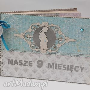 ręczne wykonanie scrapbooking albumy duży album ciążowy