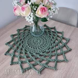 serweta szydełkowa ze sznurka dekoracyjna 50cm jadalni