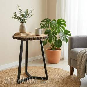 nowoczesny stolik kawowy z litego drewna drewnomalak 78cm, stolikkawowy nowy