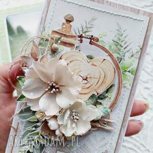 handmade scrapbooking kartki w dniu waszego ślubu - kartka ręcznie robiona