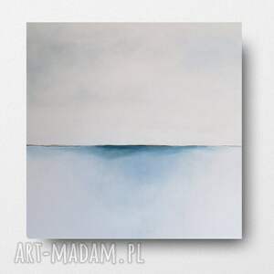 niebieski pejzaż - obraz akrylowy formatu 60/60 cm
