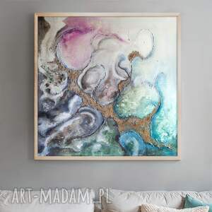 space butterfly - obraz abstrakcyjny ze strukturą do salonu